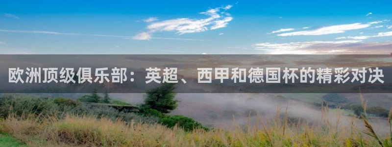 欧洲顶级俱乐部：英超、西甲和德国杯的精彩对决